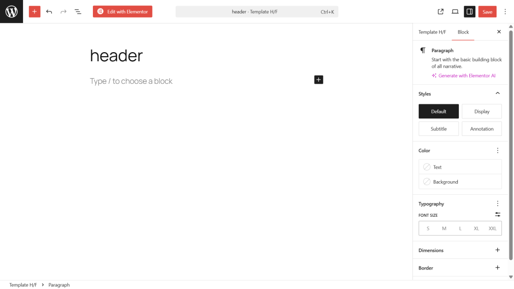 Easy Head & Footer for Elementor, screenshot 2