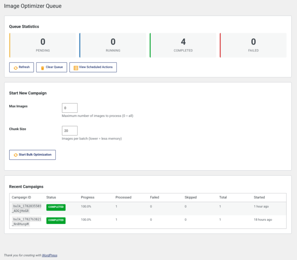 Image Optimizer, screenshot 4