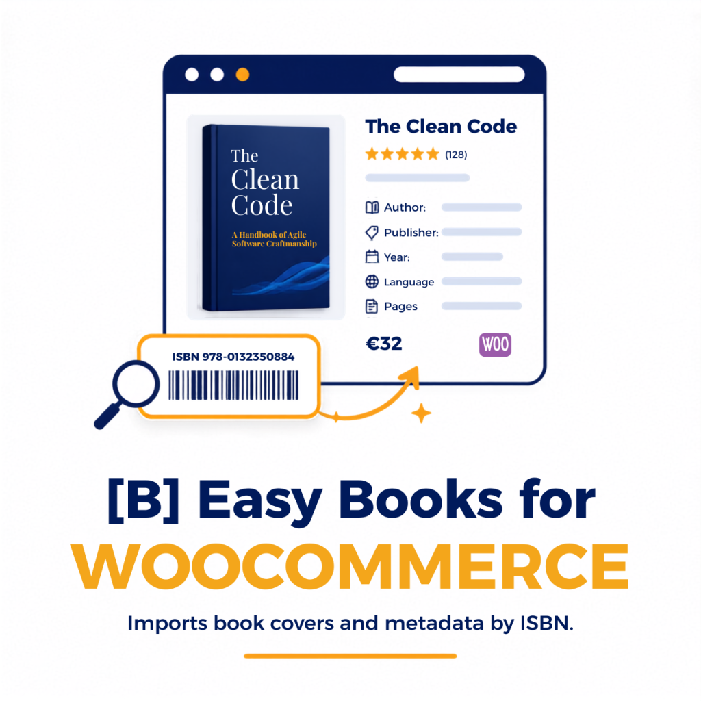 [B] Easy Books for WooCommerce