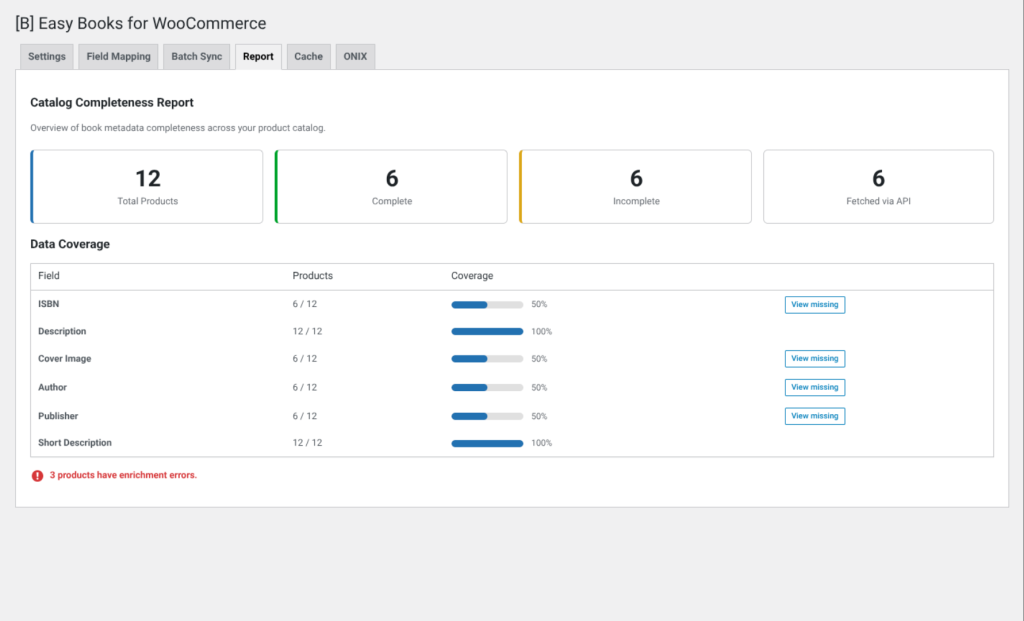 Easy Books for WooCommerce, screenshot 3