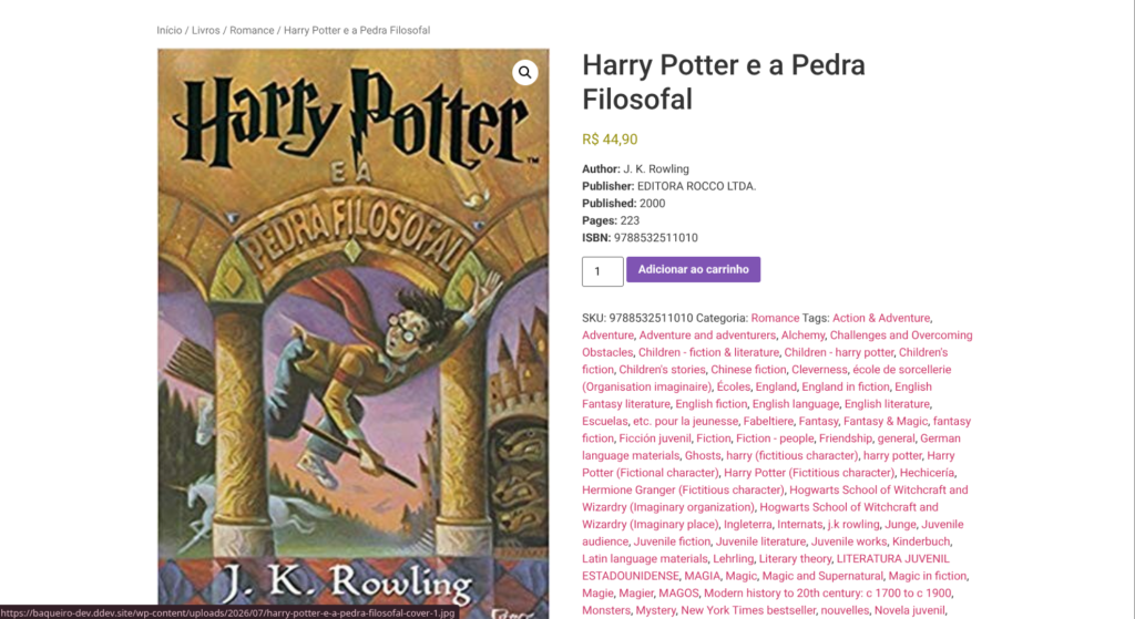 Easy Books for WooCommerce, screenshot 6