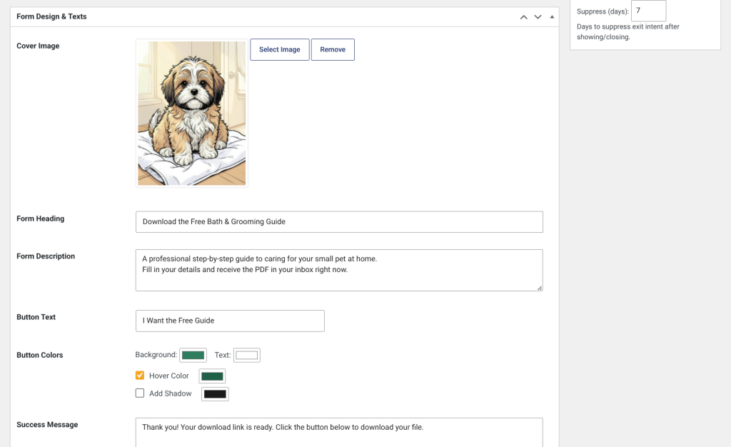 Easy Lead Magnet Manager, screenshot 9