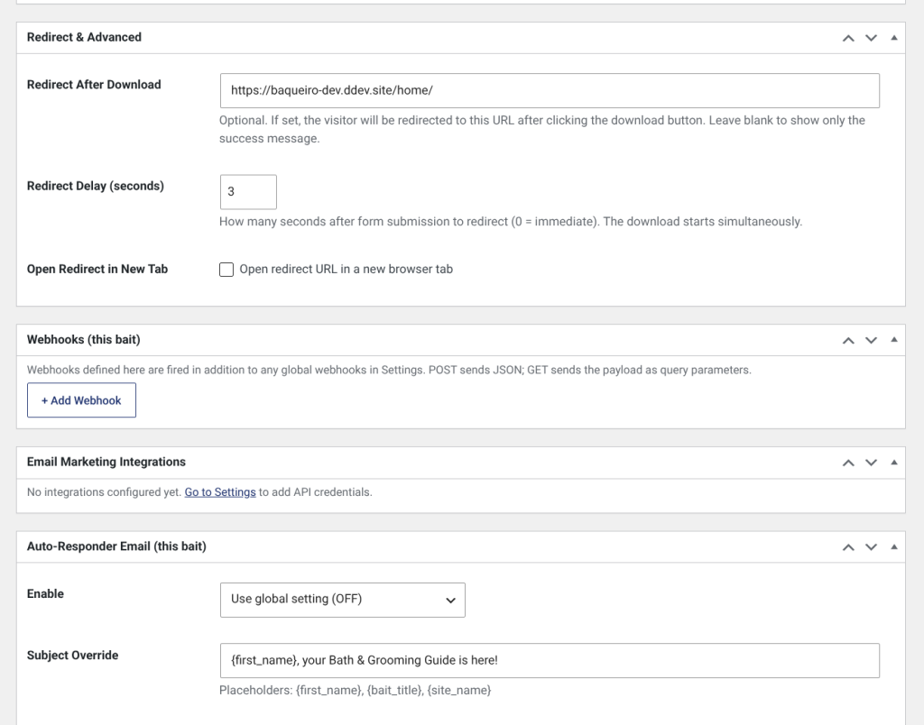 Easy Lead Magnet Manager, screenshot 8