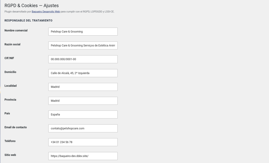 Easy RGPD & Cookies (España), screenshot 1