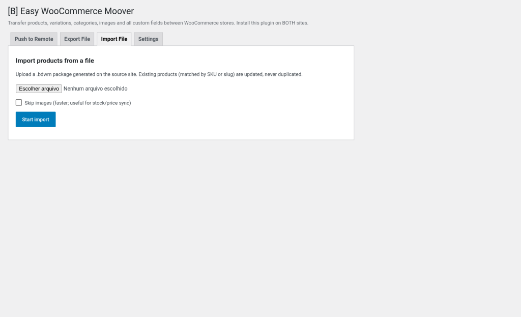 Easy WooCommerce Moover, screenshot 5