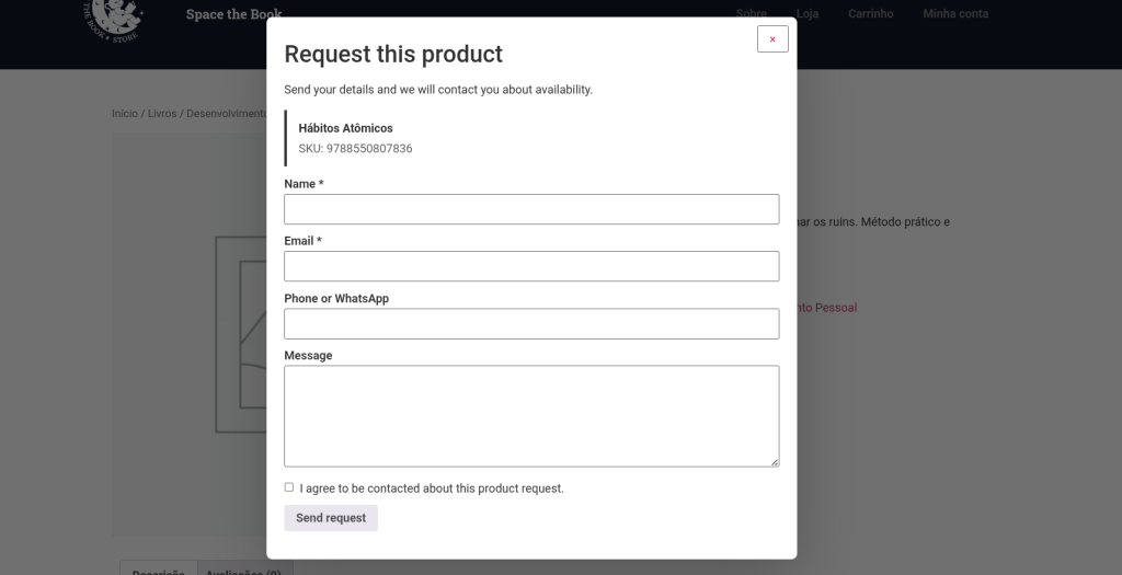 Product Request for WooCommerce, screenshot 5